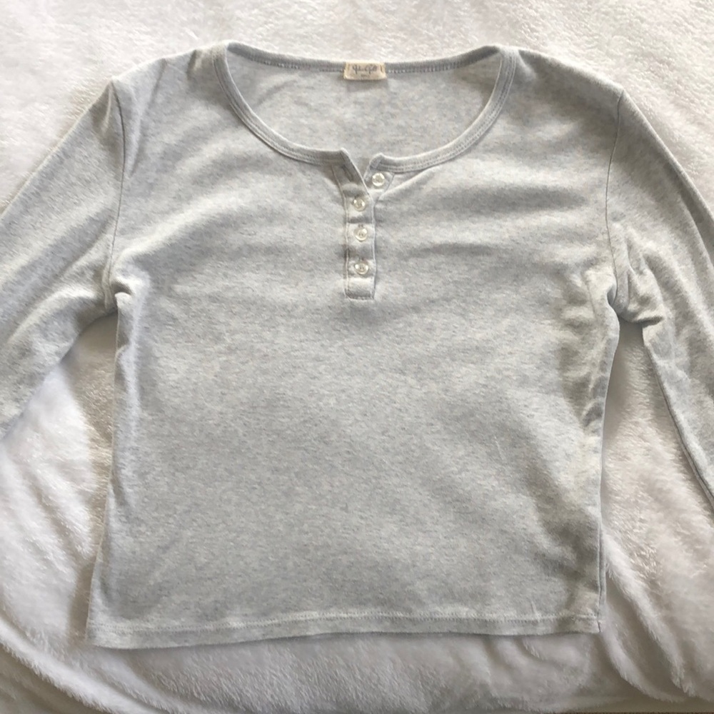 light grey brandy melville long sleeve
